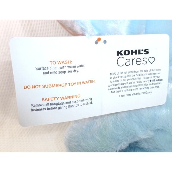 Horton Hears A Who Plush Toy 12" Kohls Cares Dr. Seuss Elephant Blue Soft Stuffe - Picture 3 of 11
